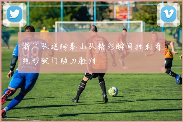 浙江队逆转泰山队精彩瞬间托利奇绝妙破门助力胜利