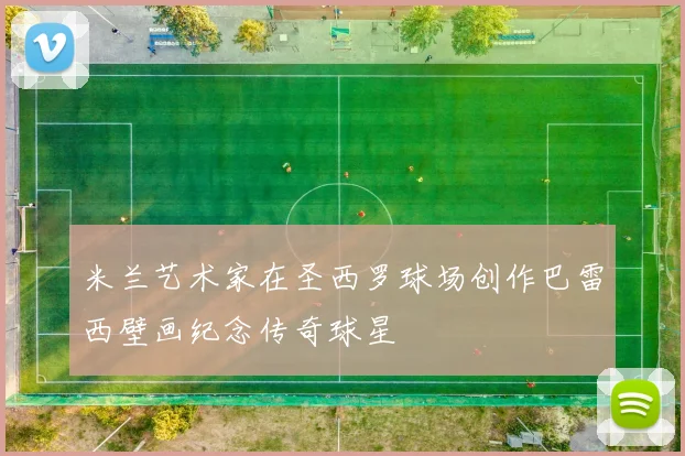 米兰艺术家在圣西罗球场创作巴雷西壁画纪念传奇球星